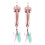 1 τεμάχιο Δολώματα Ψαρέματος Spinner Spoon Pike VIB Wobble (ροζ χρυσό 21g) 1