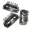 10 stk. brune trykklips U-formede metallklips til hårextensions DIY 3