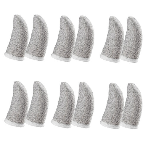 18-pins koolstofvezel vingerhulzen wit (12 stuks) 1