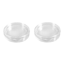 10 st små runda genomskinliga plastmyntkapslar 38 mm