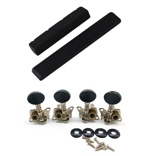 4-strengs ukulele gitarmutter og sal laget av ABS 1 par