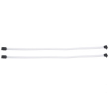Cavo dati SATA 3.0III SATA3 6Gb/s da 2X 50CM con guaina in nylon (bianco)