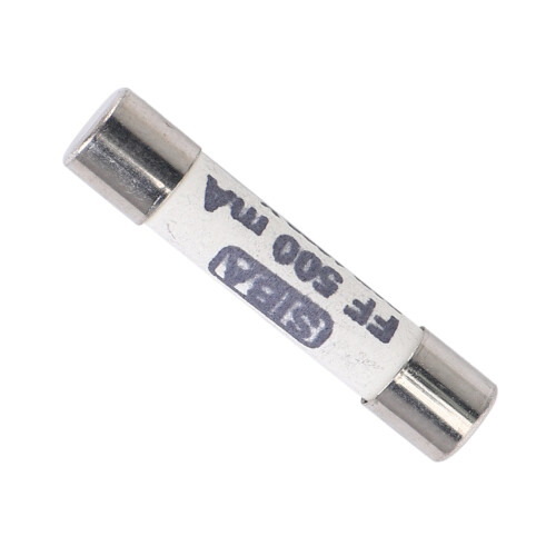 Fusível cerâmico branco 1000V 500mA 6,3 x 32mm para multímetro 1