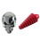 Muffler Pipe Exhaust Plug for Motorcycle 2 4 Stroke, Red 1