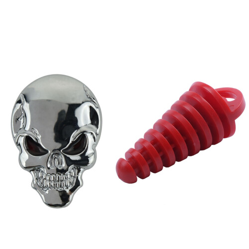 Muffler Pipe Exhaust Plug for Motorcycle 2 4 Stroke, Red