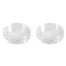 10 Stk Kleine runde transparente Kunststoff-Muenzkapseln box 25mm