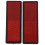 2 pezzi riflettore rosso rotondo universale per moto ATV 5,6 x 0,8 cm 6
