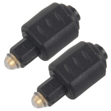 2x mini optische audioadapter 3,5 mm vrouwelijke jack naar digitale mannelijke plug