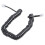 Cabo de linha de bobina de telefone modem RJ9 preto de 9,3 polegadas 2