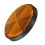 Refletor laranja redondo de 2x2 polegadas universal para motocicleta e quadriciclo 3