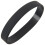 Silicone Rubber Wristband Bangle Black 2