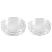 10 Stk Kleine Runde Transparente Kunststoff-Muenzkapseln Æske 24mm