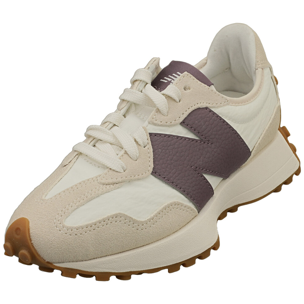 (5) New Balance 327 Womens Fashion Trainers in Beige White