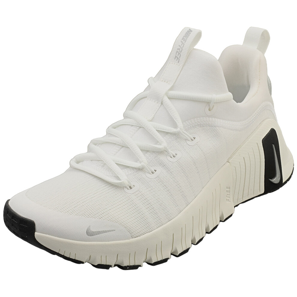 (8.5) Nike Free Metcon 6 Prm Womens Fashion Trainers in White Silver