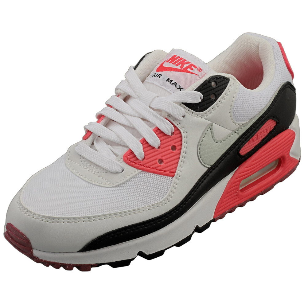 (3.5) Nike Air Max 90 Womens Fashion Trainers in White Pierre