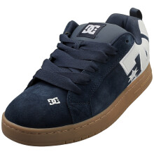 (12) DC Shoes Court Graffik Se Mens Skate Trainers in Navy White