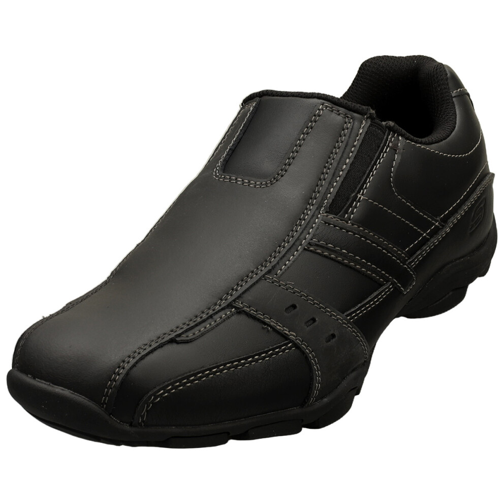(10) Skechers Marter Mens Slip On Trainers in Black