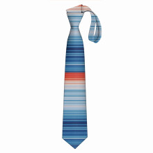 (Climate Change Stripes=9591) Men's Tie Printed Skinny Tie Fashion Cool Necktie for Men, Casual Gentleman Novelry Funny Suit  Neck Ties