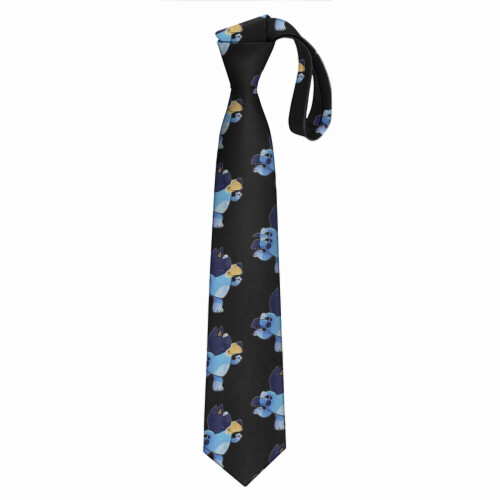 (Bluey's Dance Sweat Long Tee Tank Women Trending=11615) Men's Tie Printed Skinny Tie Fashion Cool Necktie for Men, Casual Gentleman Novelry Funny Suit Neck Ties