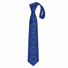 (EU Europe European Union European Flag EU Stars=22409) Men's Tie Printed Skinny Tie Fashion Cool Necktie for Men, Casual Gentleman Novelry Funny Suit Neck Ties