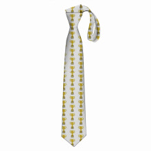 (Gold Trophy=2110) Men's Tie Printed Skinny Tie Fashion Cool Necktie for Men, Casual Gentleman Novelry Funny Suit Neck Ties