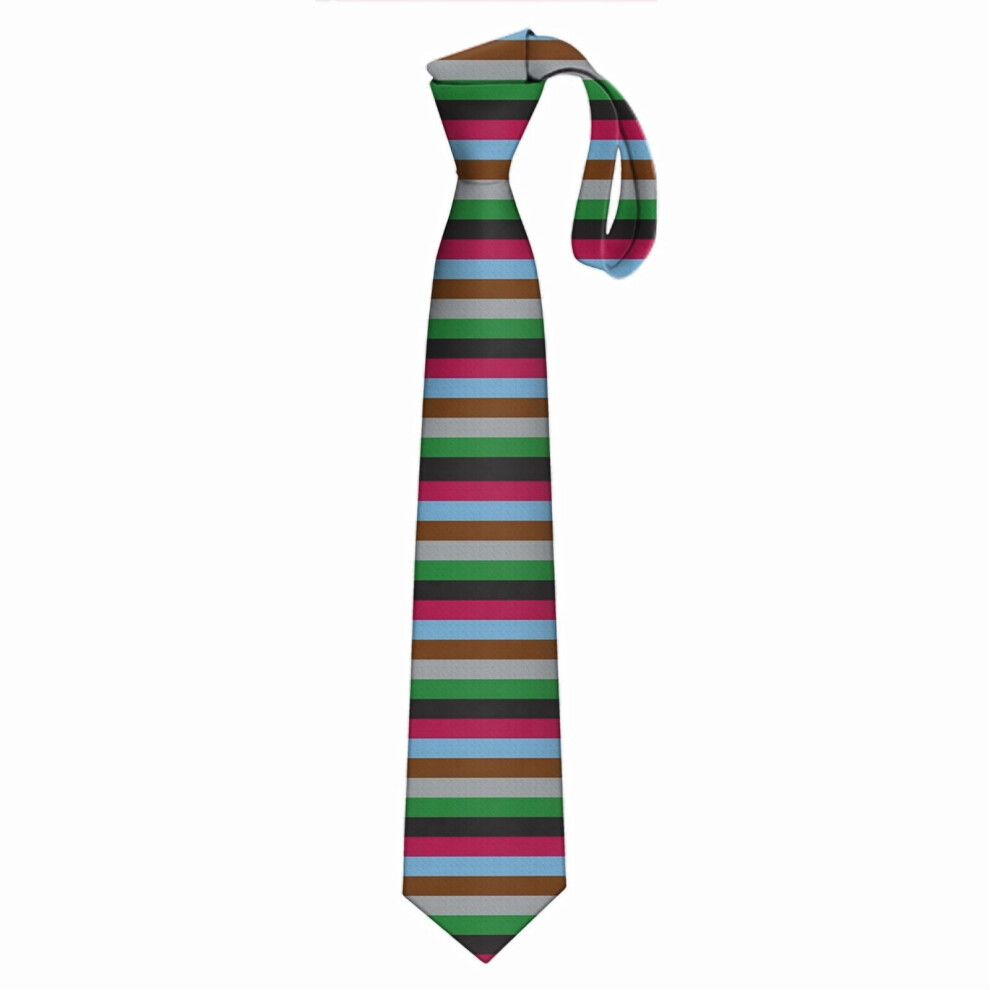 Bearlad (Harlequins Rugby Striped =22213) Men's Tie Printed Skinny Tie Fashion Cool Necktie For Men, Casual Gentleman Novelry Funny Suit Neck Ties