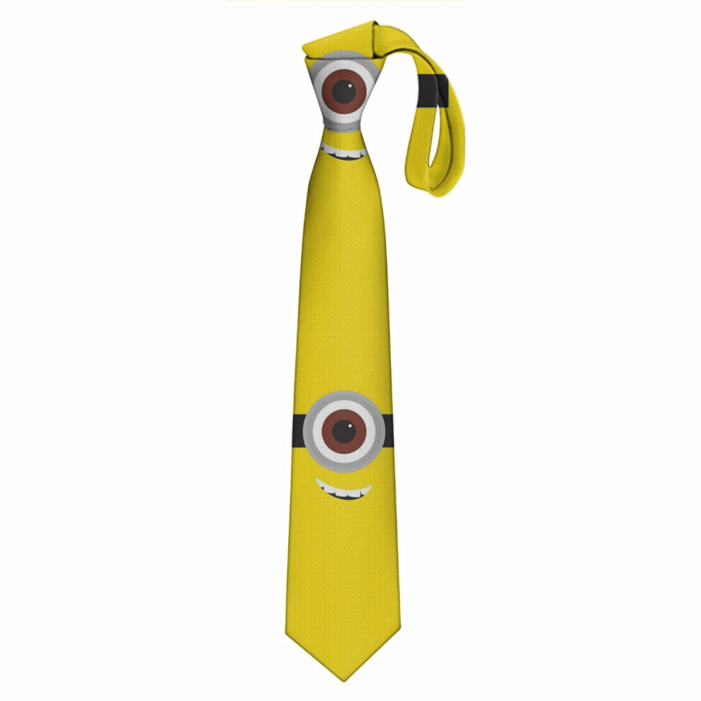 Bearlad (Minion Eye =22021) Men's Tie Printed Skinny Tie Fashion Cool Necktie For Men, Casual Gentleman Novelry Funny Suit Neck Ties