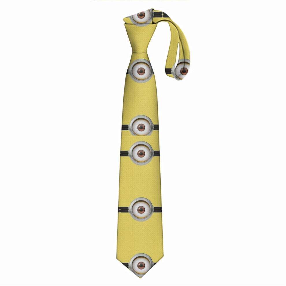 Bearlad (Minion Style Eye=3686) Men's Tie Printed Skinny Tie Fashion Cool Necktie For Men, Casual Gentleman Novelry Funny Suit Neck Ties