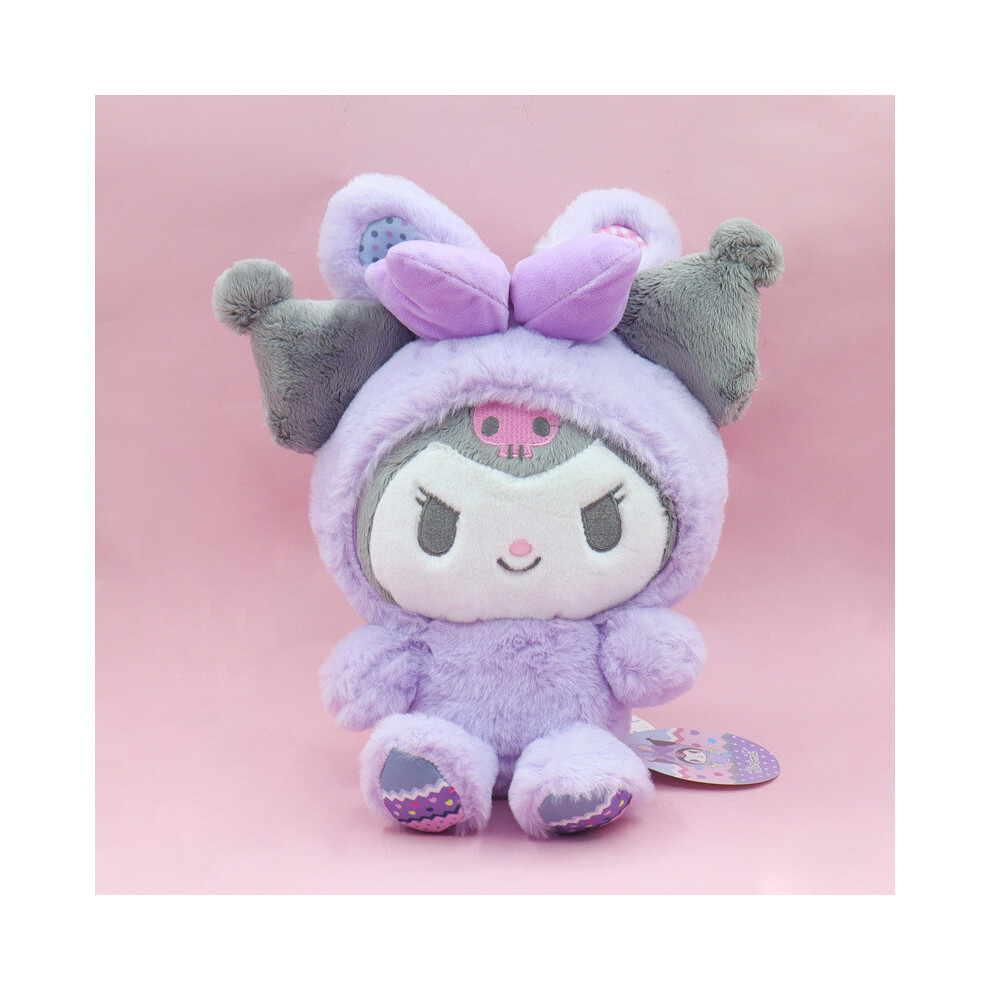 (Kuromi,20cm)Peluche Sanrio Kuromi Melody avec ailes et oreille de lapin design cadeaux pour