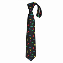 (Tetris Block Pattern=11823) Men's Tie Printed Skinny Tie Fashion Cool Necktie for Men, Casual Gentleman Novelry Funny Suit Neck Ties