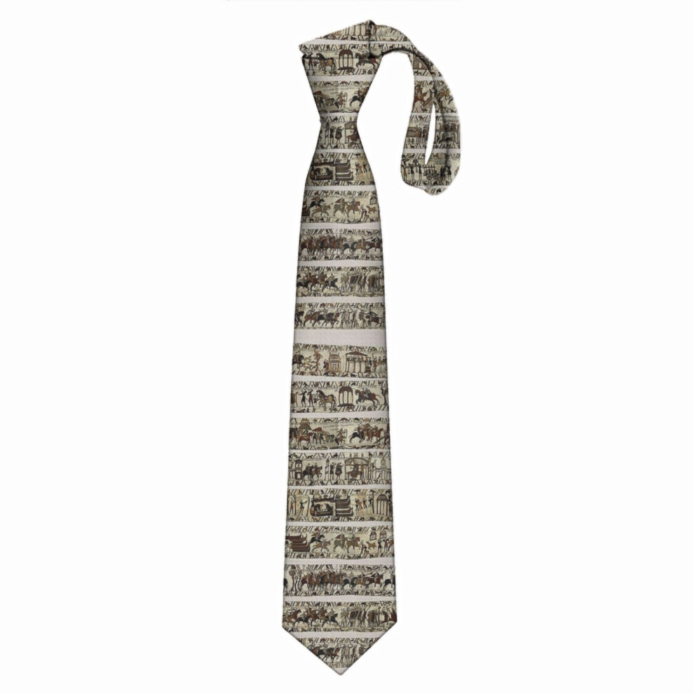 Bearlad (The Complete Bayeux Tapestry=9457) Men's Tie Printed Skinny Tie Fashion Cool Necktie For Men, Casual Gentleman Novelry Funny Suit Neck Ties