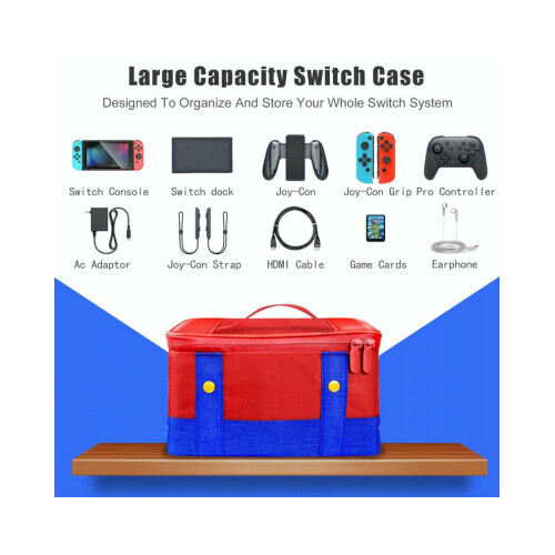 Large Case For Nintendo Switch Travel Carrying Protective Storage Bag 1