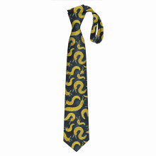 (SLUG PARTY Banana Slug Print=4069) Men's Tie Printed Skinny Tie Fashion Cool Necktie for Men, Casual Gentleman Novelry Funny Suit Neck Ties