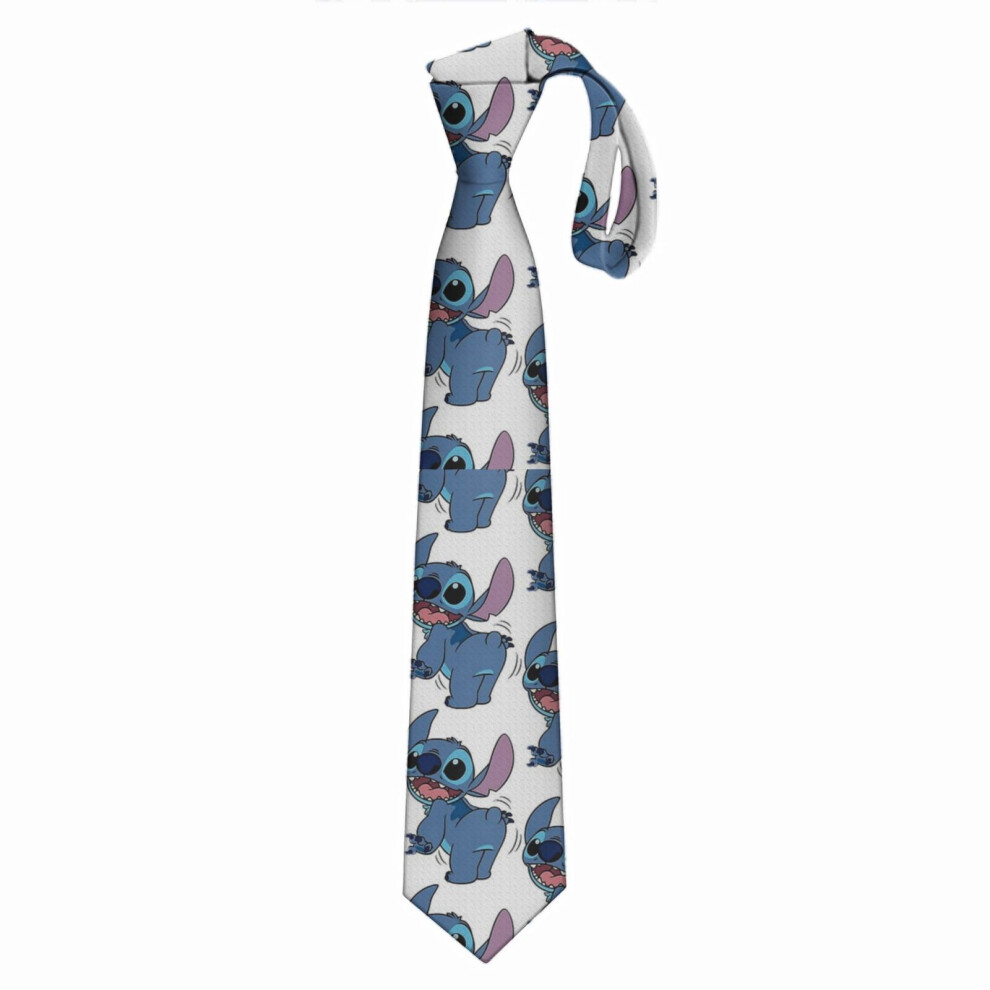 Bearlad (Stitch-Ohana=6546) Men's Tie Printed Skinny Tie Fashion Cool Necktie For Men, Casual Gentleman Novelry Funny Suit Neck Ties