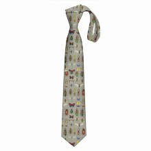 (The Usual Suspects - Insects On Grey - Watercolour Bugs Pattern By Cecca Designs=23394) Men's Tie Printed Skinny Tie Fashion Cool Necktie for Men, Casual Gentleman Novelry Funny Suit Neck Ties