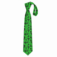 (The Riddler=10611) Men's Tie Printed Skinny Tie Fashion Cool Necktie for Men, Casual Gentleman Novelry Funny Suit Neck Ties