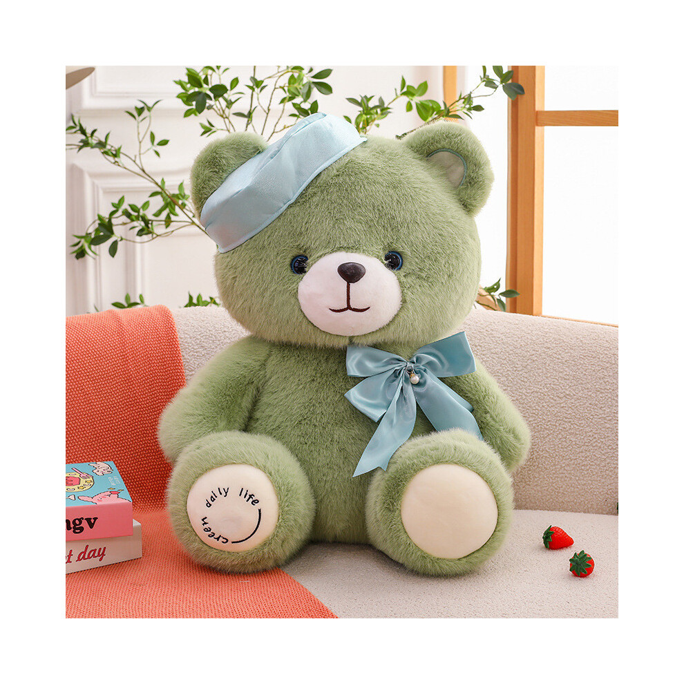 (Green,45cm)Peluche ours animal béret noeud enfants cadeau d'anniversaire collection cadeaux festival