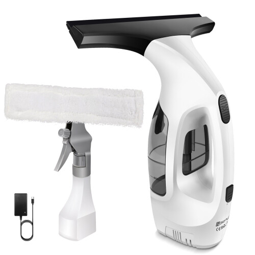 Streak-Free Surface Cleaner Kit,3.5Ah Battery, Includes Scraper & Spray Bottle