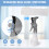 Professional Cordless Squeegee,50min Runtime, Detachable Microfiber Pad & Water Tank 8