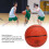 Gummibasketball Größe 7, Schweißresistenter Griff, Indoor/Outdoor Braun 3