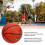 Gummibasketball Größe 7, Schweißresistenter Griff, Indoor/Outdoor Braun 4