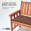 Homescapes (Three Seater, Chocolate) Bench Cushion 3
