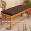 Homescapes (Three Seater, Chocolate) Bench Cushion 6