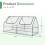 4 x 2 x 2 ft Mini Greenhouse with 2 Zipper Doors 4