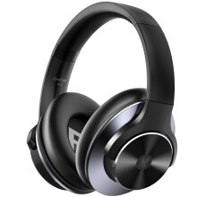 (Black) Oneodio A10 Bluetooth 5.4 Headphones Hybrid Active Noise Cancelling With Hi-Res Audio Over Ear Wireless Headset ANC With 5-Mic