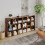Homcom HOMCOM 9 Cube Storage Cupboard Bookcase Bookshelf Home Office, Rustic Brown 8