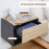 Homcom HOMCOM Modern Bedside Table Set of 2 with Drawer and Shelf 4