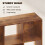 Homcom HOMCOM 9 Cube Storage Cupboard Bookcase Bookshelf Home Office, Rustic Brown 5