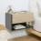 Homcom HOMCOM Modern Bedside Table Set of 2 with Drawer and Shelf 7