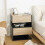 Homcom HOMCOM Modern Bedside Table Set of 2 with Drawer and Shelf 6